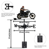 Biker Gift, Motorbike Lovers Gift - Personalized Biker Weather Vane