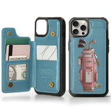 Luxury Gift For Golfer Custom Name - Personalized Golf Wallet Phone Case