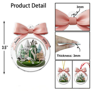 Golf Christmas - Personalized Golf Ornament