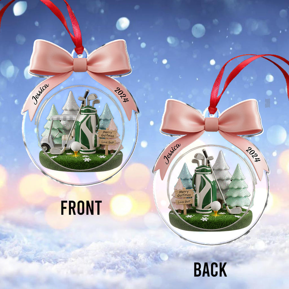 Golf Christmas - Personalized Golf Ornament