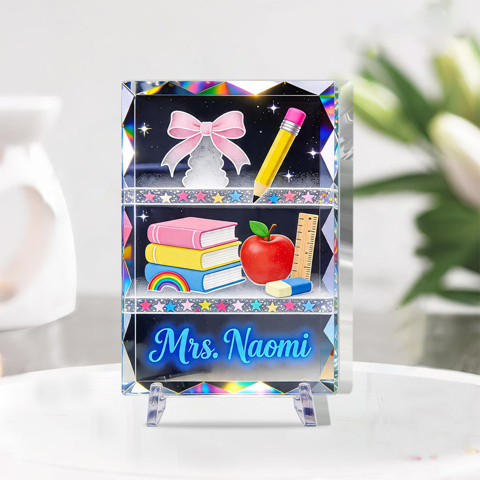 Kawaii School Teacher Gift Personalized - Personalized Teacher Custom Shaped Acrylic Plaque