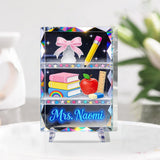 Kawaii School Teacher Gift Personalized - Personalized Teacher Custom Shaped Acrylic Plaque