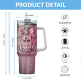 No1 Mom Ever - Personalized Mother Tumbler With Handle