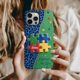 Different Not Less - Personalized Autism Awareness Full Print Phone Case