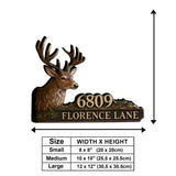 Deer Head - Personalized Hunting Wooden Wall Mount Sign
