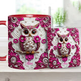 Magic Owl - Personalized Owl Accent Mug & Coaster