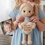 Any Photo Perfect Gift For Kid - Personalized Kid Premium Faux Fur Pillow