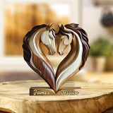 You & Me We Got This - Personalized Horse Custom Shaped Acrylic Plaque