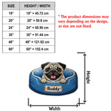 Happy Peeking Dog - Personalized Dog Non-Slip Tufted Rug