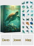 Beach Lovers - Personalized Sea Lover Advent Calendar With Ornaments