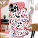 Just A Girl Who Loves Pigs - Personalized Pig Lover Full Print Phone Case