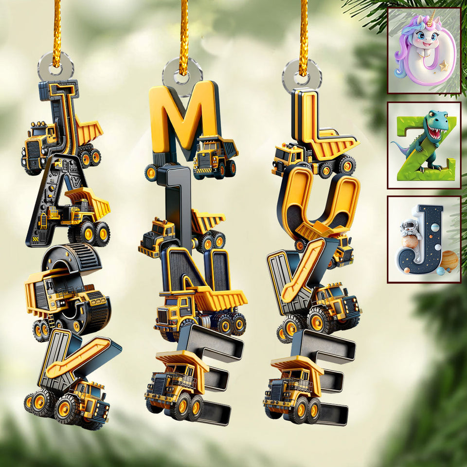 Perfect Christmas Gift For Kids - Personalized Kid Transparent Ornament