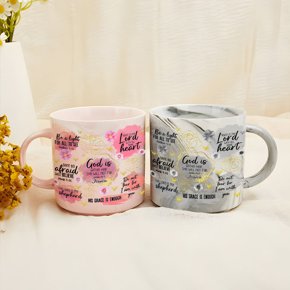 Christian Affirmation - Personalized Christian Marble Mug