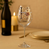 Alphabet Initial For Wine Lovers - Personalized Wine Wine Glass With Long Stem