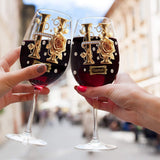 Alphabet Initial For Wine Lovers - Personalized Wine Wine Glass With Long Stem