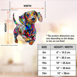 Love Dachshunds - Personalized Dachshund Window Hanging Suncatcher Ornament