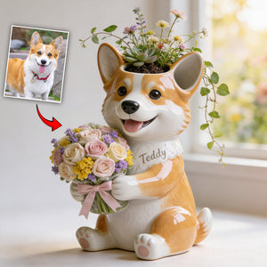 Custom Any Photo - Personalized Dog Acrylic Pot
