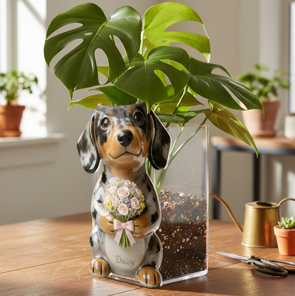 Custom Any Photo - Personalized Dog Acrylic Pot