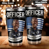 To Protect, To Serve, To Wear Blue - Personalized Police Officer Tumbler