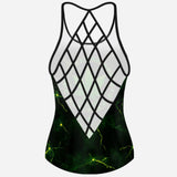 Let's Get High Weed Cross Tank Top and Women Shorts