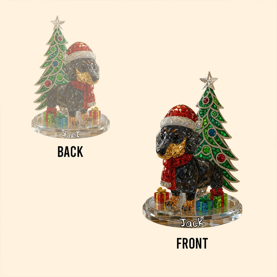 Christmas Pet - Personalized Dog Custom Shaped Acrylic Plaque