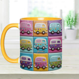Hippie Caravans - Personalized Hippie Accent Mug