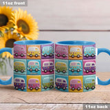 Hippie Caravans - Personalized Hippie Accent Mug