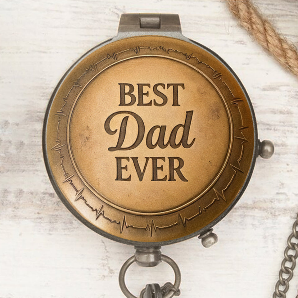 Best Dad Ever - Personalized Father Compass