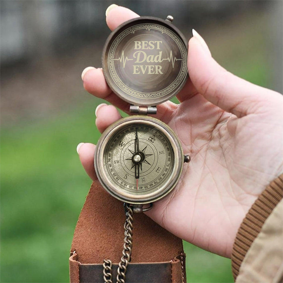 Best Dad Ever - Personalized Father Compass