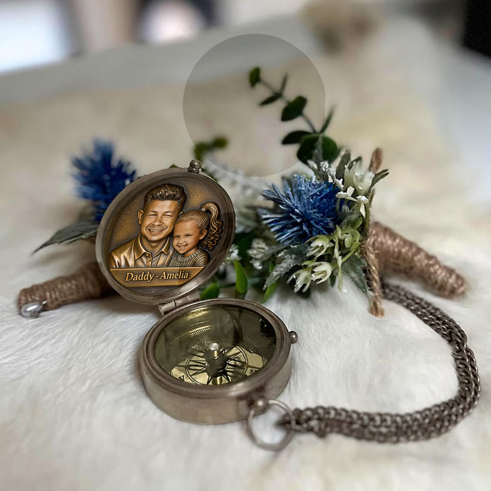Best Dad Ever - Personalized Father Compass