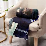 Any Photo, Name, School... - Personalized Hockey Blanket