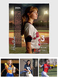 Any Photo, Name, School... - Personalized Softball Blanket