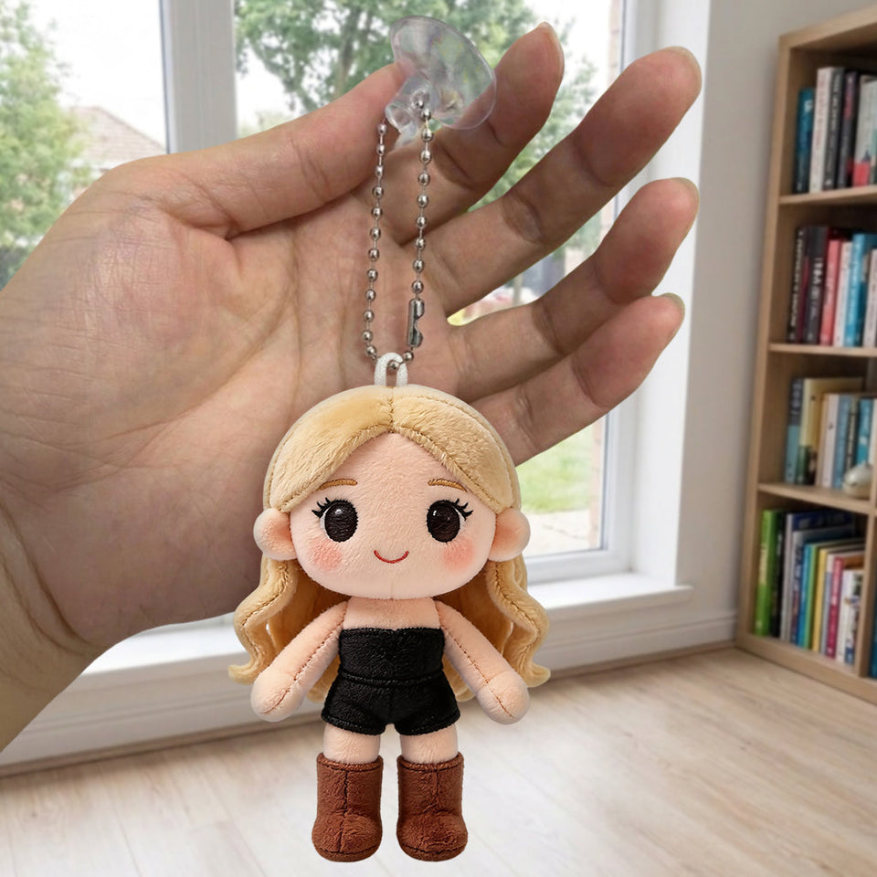 Just A Girl Who Loves Travelling - Personalized Travelling Plush Keychain
