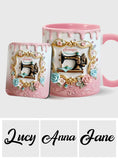 Stunning Sewing Machine - Personalized Sewing Accent Mug & Coaster