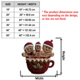 Gingerbread Christmas Family - Personalized Family Non-Slip Tufted Rug