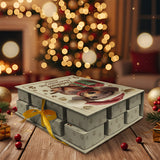 Love Dachshund - Personalized Dachshund Folded Advent Calendar With Ornaments