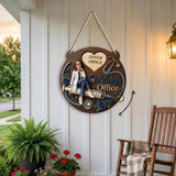 My Office - Personalized Nurse Spinner Sign Custom Shape