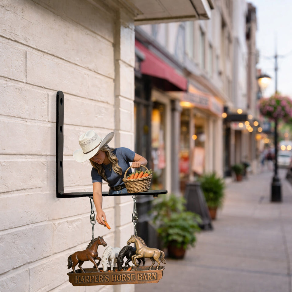 Custom Any Photo - Personalized Horse Wooden Wall Mount Sign