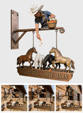 Custom Any Photo - Personalized Horse Wooden Wall Mount Sign