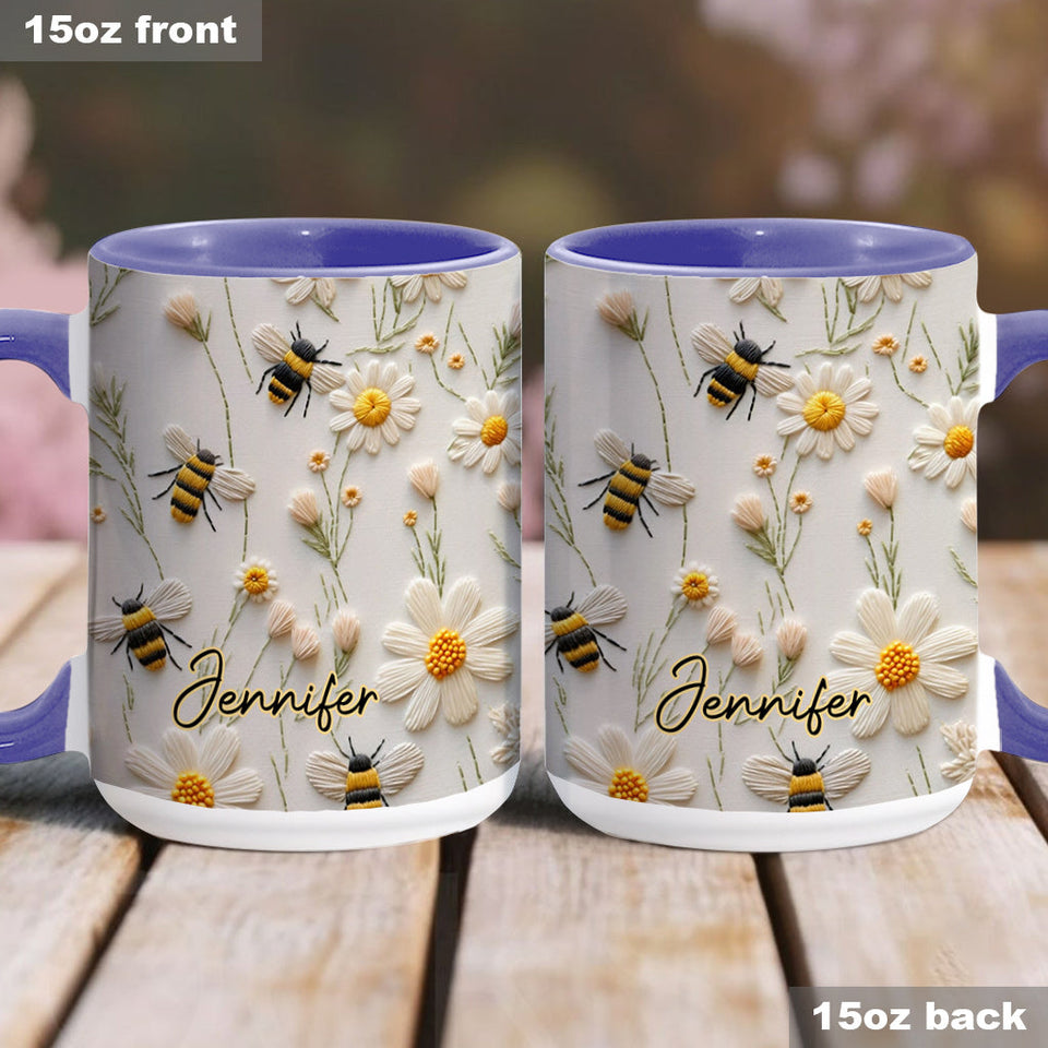 Love Bees - Personalized Bee Accent Mug