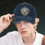 Family League - Personalized Father Washed Denim Cap