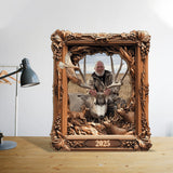 Hunting Memories - Personalized Hunting Cut Shape Photo Frame