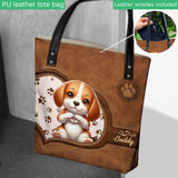 Cute Lovely Dogs - Personalized Dog Tote Bag
