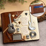 Guitarist - Personalized Guitar Leather Wallet