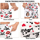 I Love You - Personalized Couple Men Swim Trunks With Liner