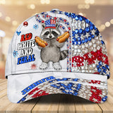 Red White And Feral - Personalized Independence Day/ 4th of July Classic Cap