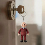 Custom Any Photo - Personalized Father Plush Keychain