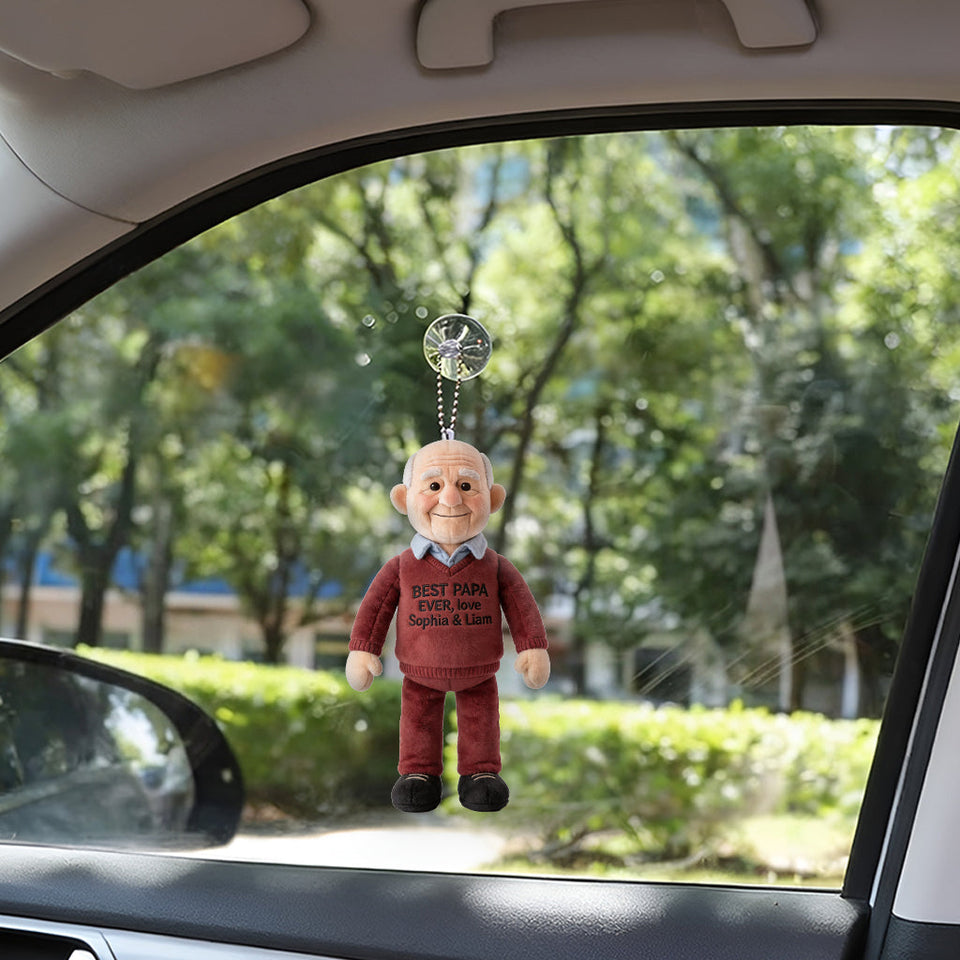Custom Any Photo - Personalized Father Plush Keychain