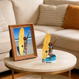 Any Photo Love Surfing - Personalized Surfing Premium 3D Figurine