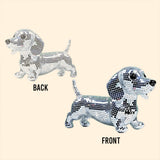 Mosaic Disco Cute Dogs - Personalized Dog Custom Shaped Acrylic Plaque